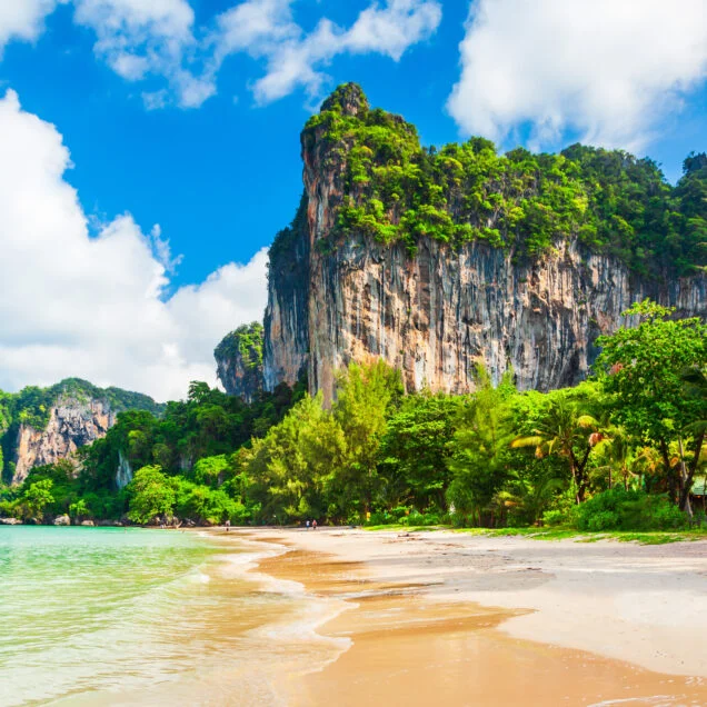 The limestone above Railay beach, Krabi