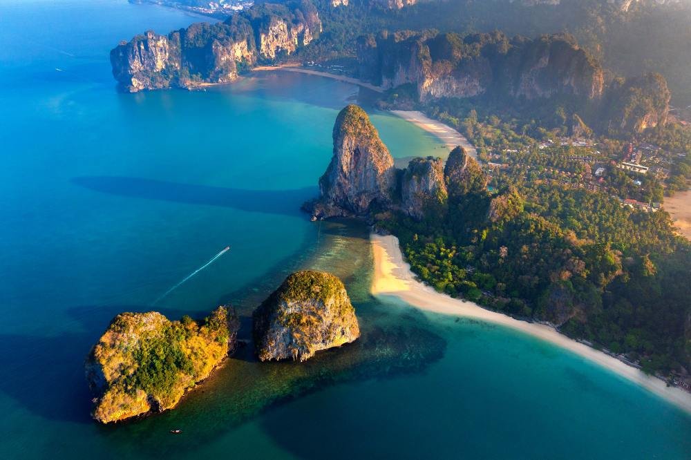 Railay peninsula from the air, Krabi